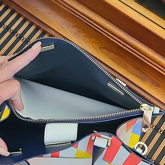 Kate ♠️ Striped leather bag - Picture 13 of 17